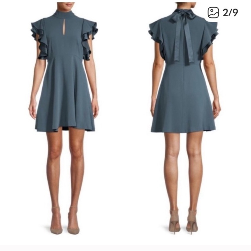 Cinq a Sept Blue Grey Dress